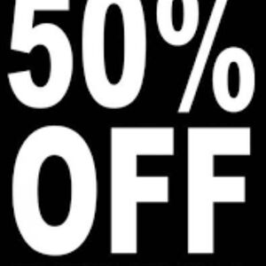 50% Off Site-Wide!!!!